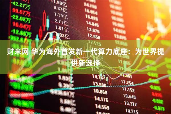 财米网 华为海外首发新一代算力底座：为世界提供新选择