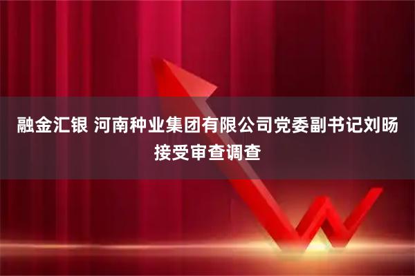 融金汇银 河南种业集团有限公司党委副书记刘旸接受审查调查
