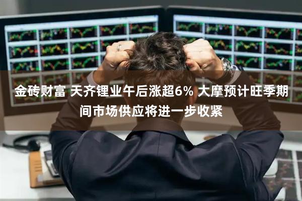 金砖财富 天齐锂业午后涨超6% 大摩预计旺季期间市场供应将进一步收紧