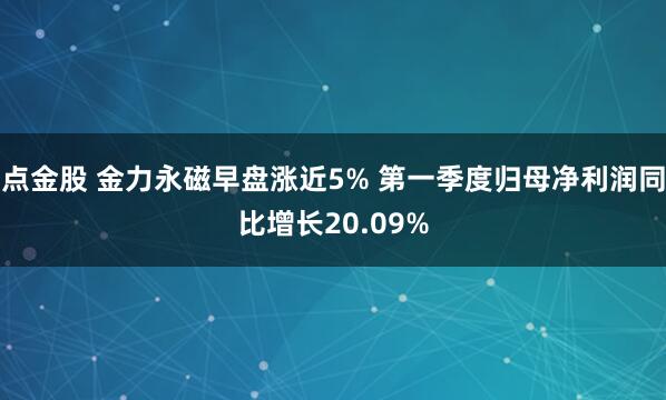 点金股 金力永磁早盘涨近5% 第一季度归母净利润同比增长20.09%